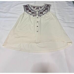 Women's boho meets western summer tunic by Nine 1 Eight - Size Large
